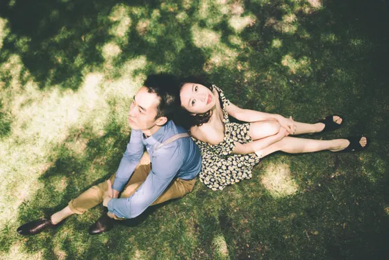 Romantic dance during engagement session