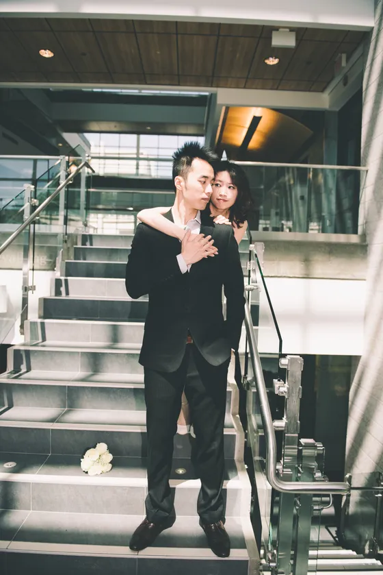 Authentic emotion captured during engagement photography