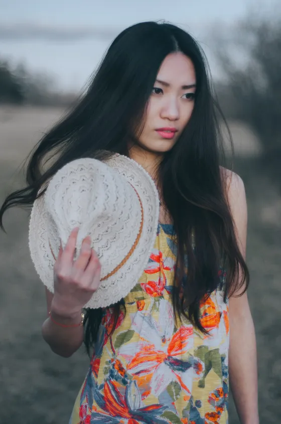 Natural lifestyle portrait in beautiful setting