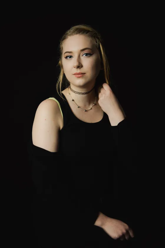 Contemporary portrait with modern lighting setup